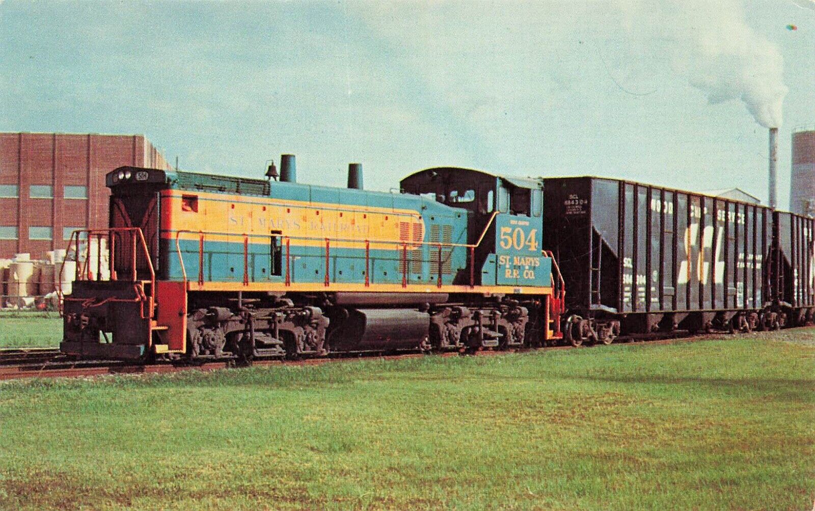 Postcard St Marys Railroad Number 504 Georgia