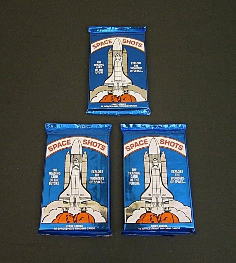 NASA Trading Cards Space Shots Lot Of 3 Sealed Packs 1991 Spaceship Astronaut