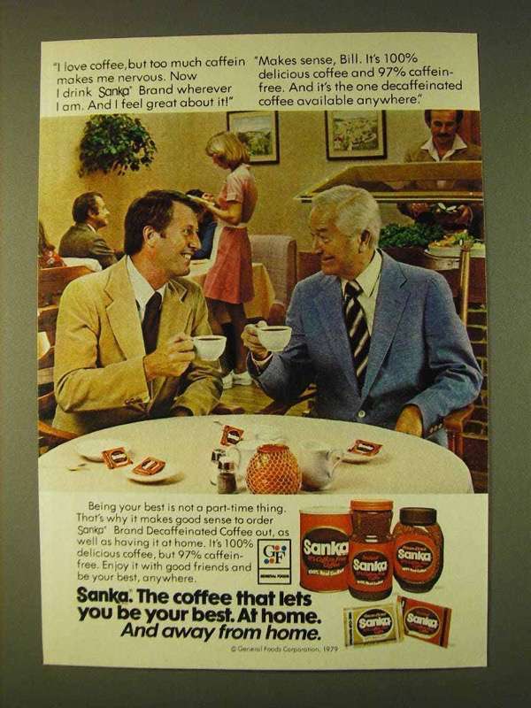 1979 Sanka Coffee Ad - Robert Young - Be Your Best