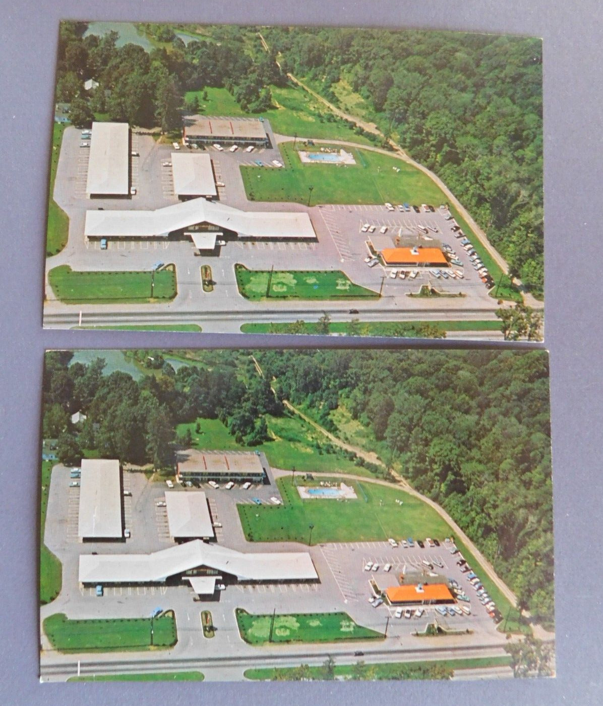Po\'keepsie Motor Hotel - Poughkeepsie, New York - 2 Postcards duplicate