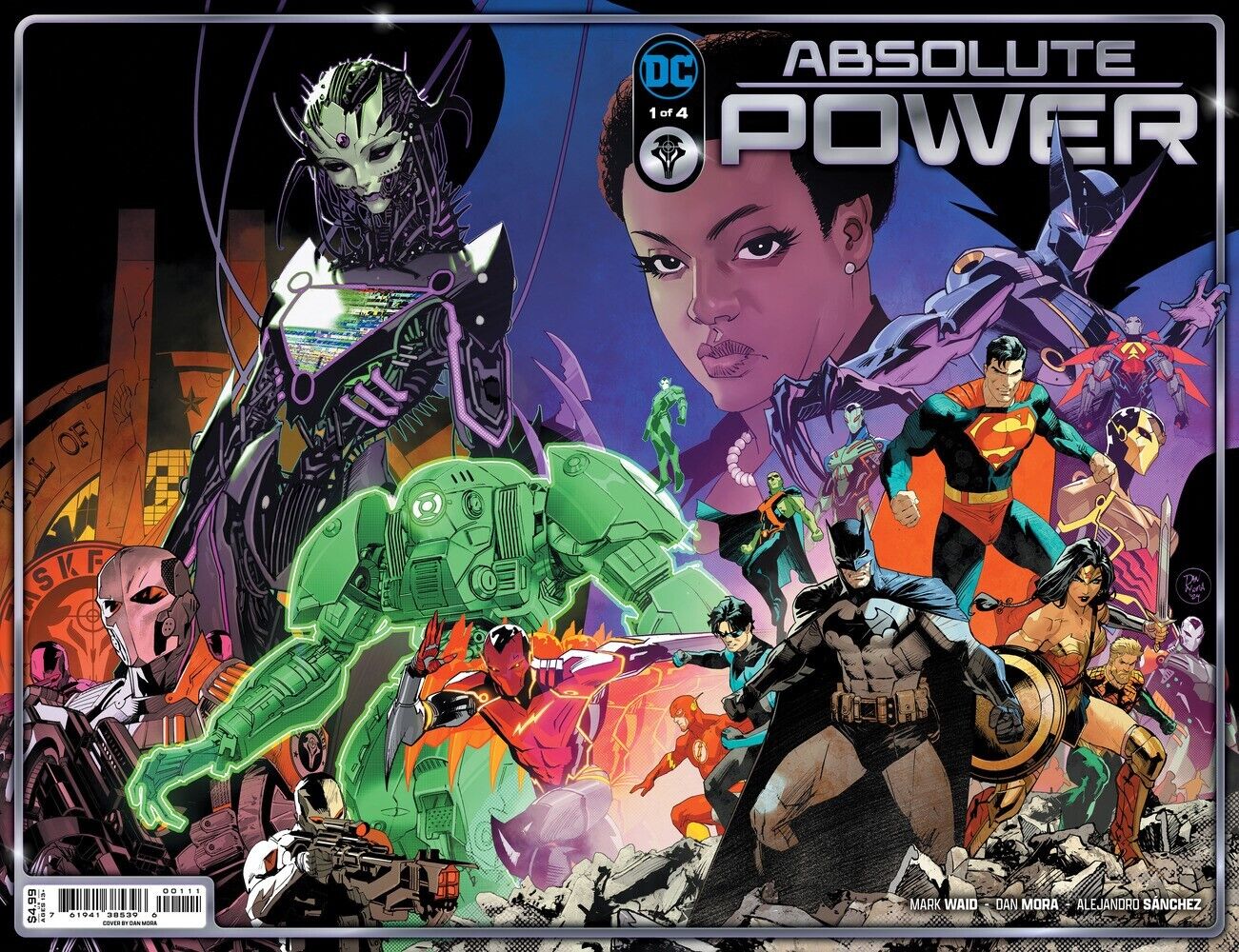 ABSOLUTE POWER #1 - Dan Mora Wraparound Variant - NM - DC Comics - Presale 07/03
