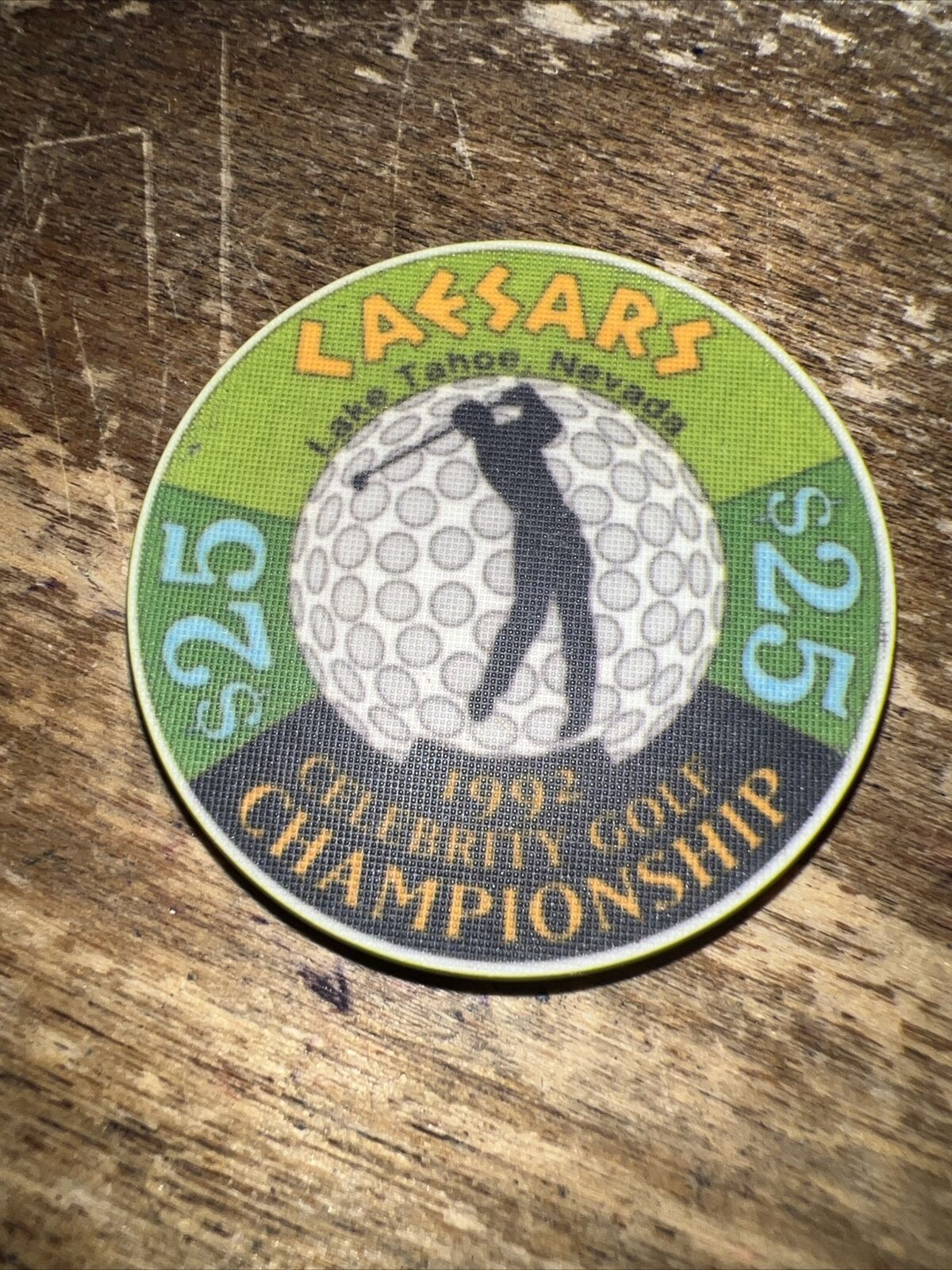 Vintage Caesars Tahoe Celebrity Golf Championship $25 Casino Chip 1992