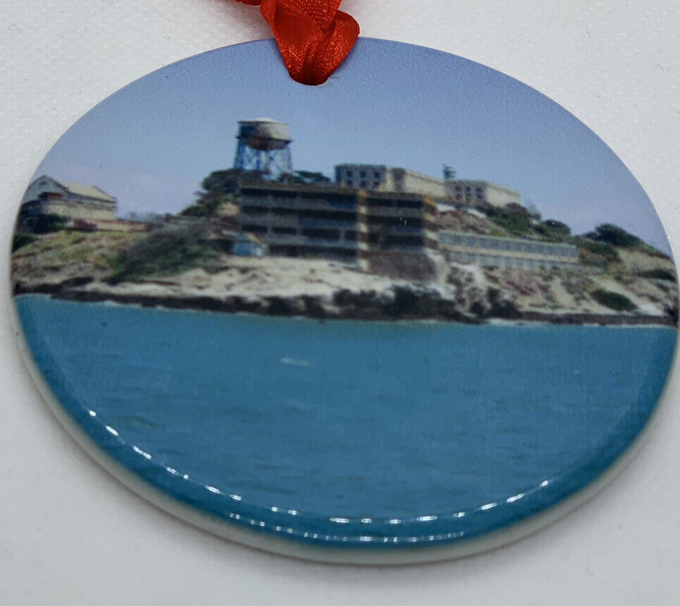 Alcatraz Island San Francisco CA Christmas Ornament Souvenir Travel Porcelain