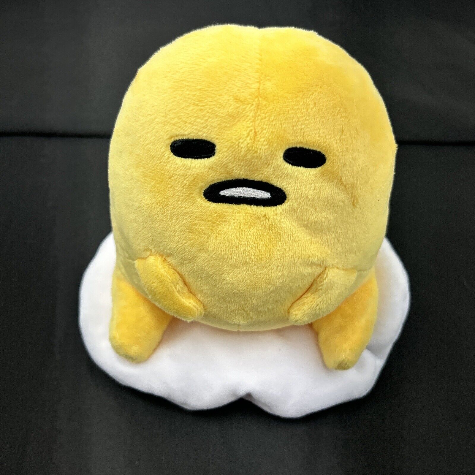 Gudetama The Lazy Egg Sitting Plush Sanrio Stuffed Animal Toy Cute Kawaii 6 Inch