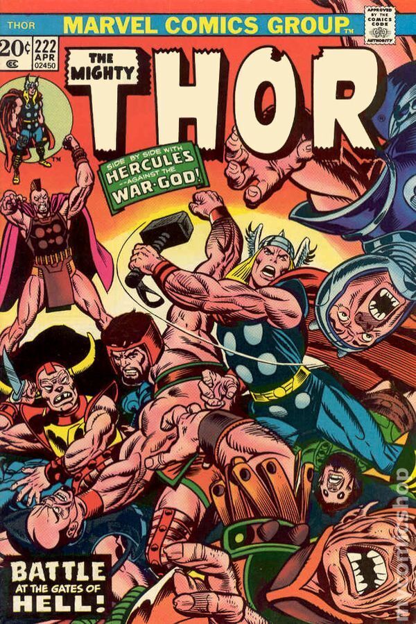 Thor #222 VG/FN 5.0 1974 Stock Image Low Grade