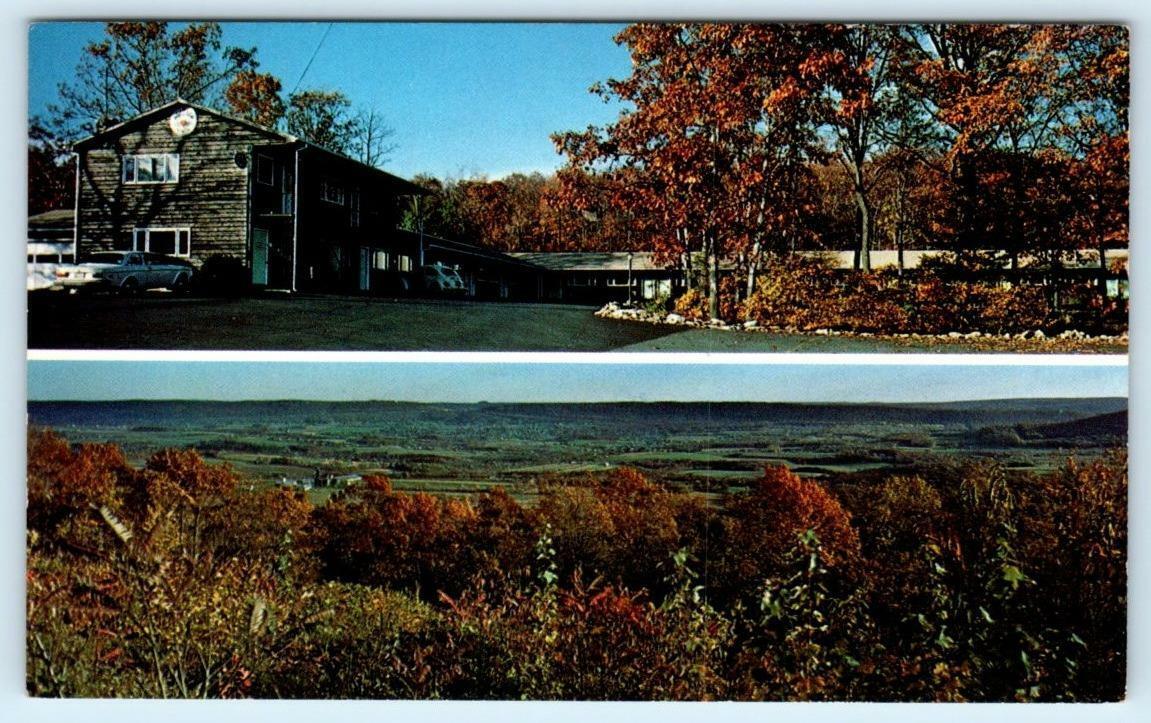 DRUMS, Pennsylvania PA ~ Roadside LOOKOUT MOTOR LODGE c1960s  Postcard