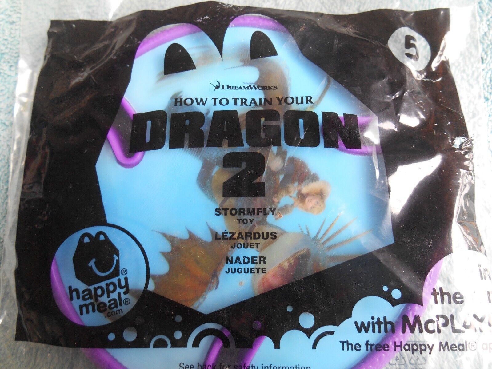 2014 McDonald\'s Happy Meal Toy HOW TO TRAIN YOUR DRAGON 2 STORMFLY NEW SEALED