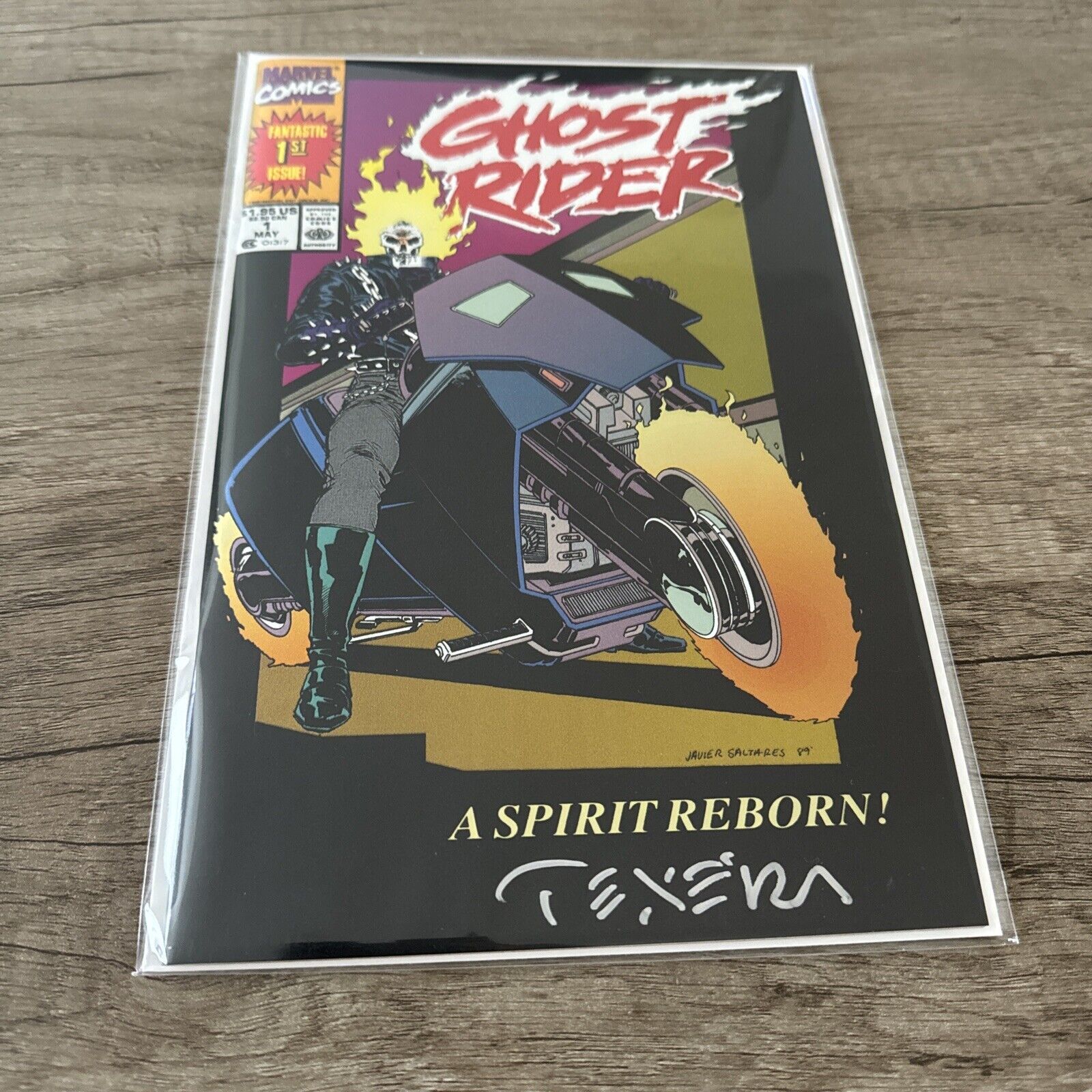 Ghost Rider #1 Mexican Foil Megacon SIGNED By Mark Texeira 2024  W COA