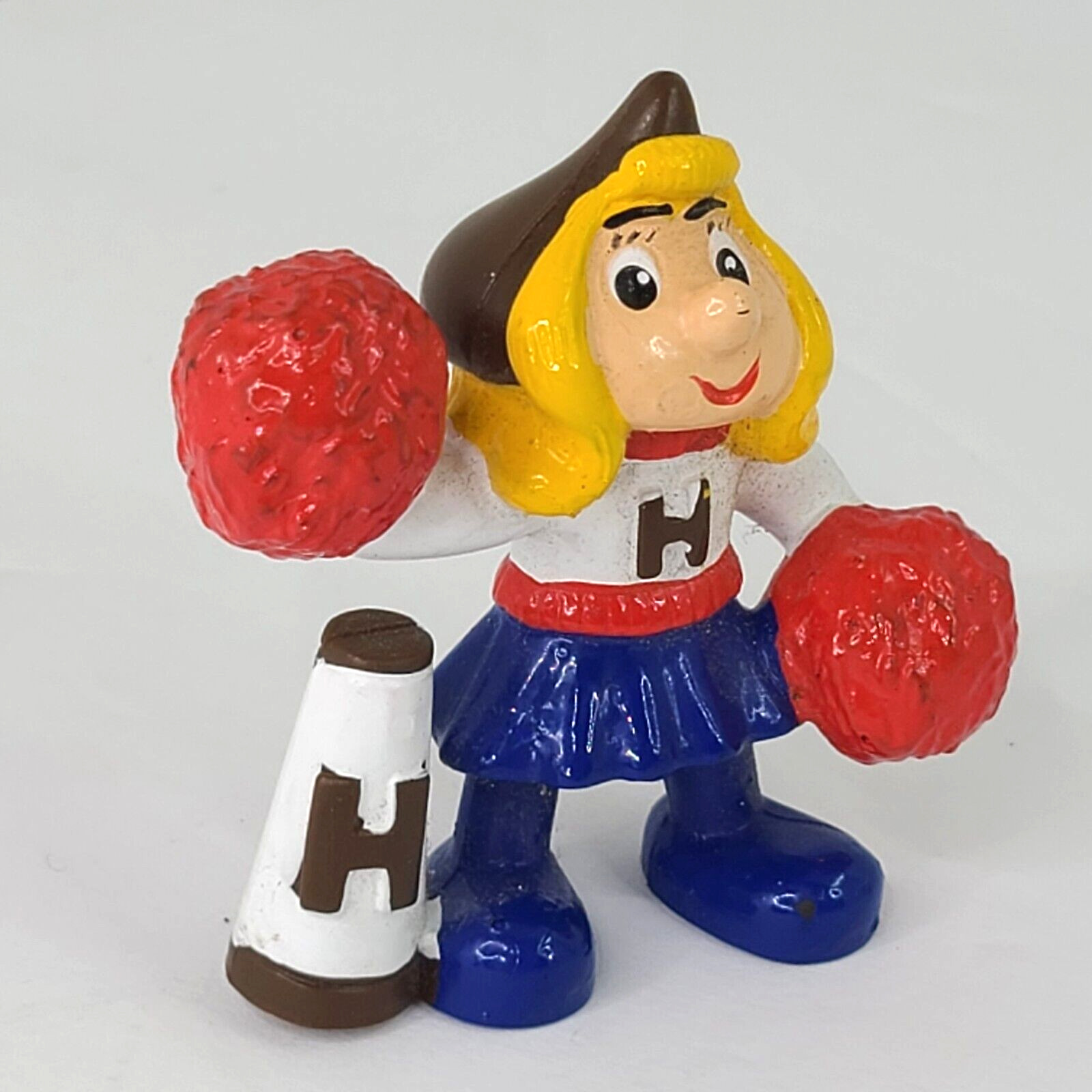 Vintage Hershey\'s Hershkins Cheerleader Hershey\'s Kisses Anthropomorphic PVC Fig