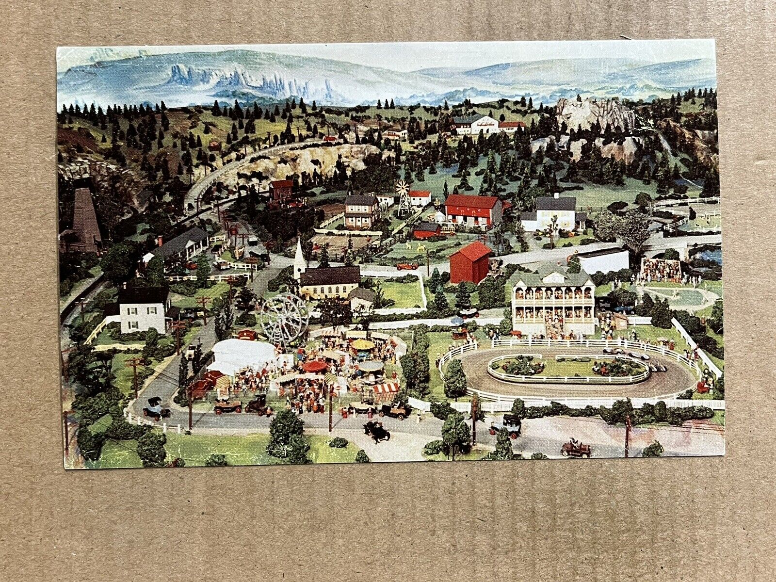 Postcard Denver PA Pennsylvania America Wonderland Miniature Village County Fair