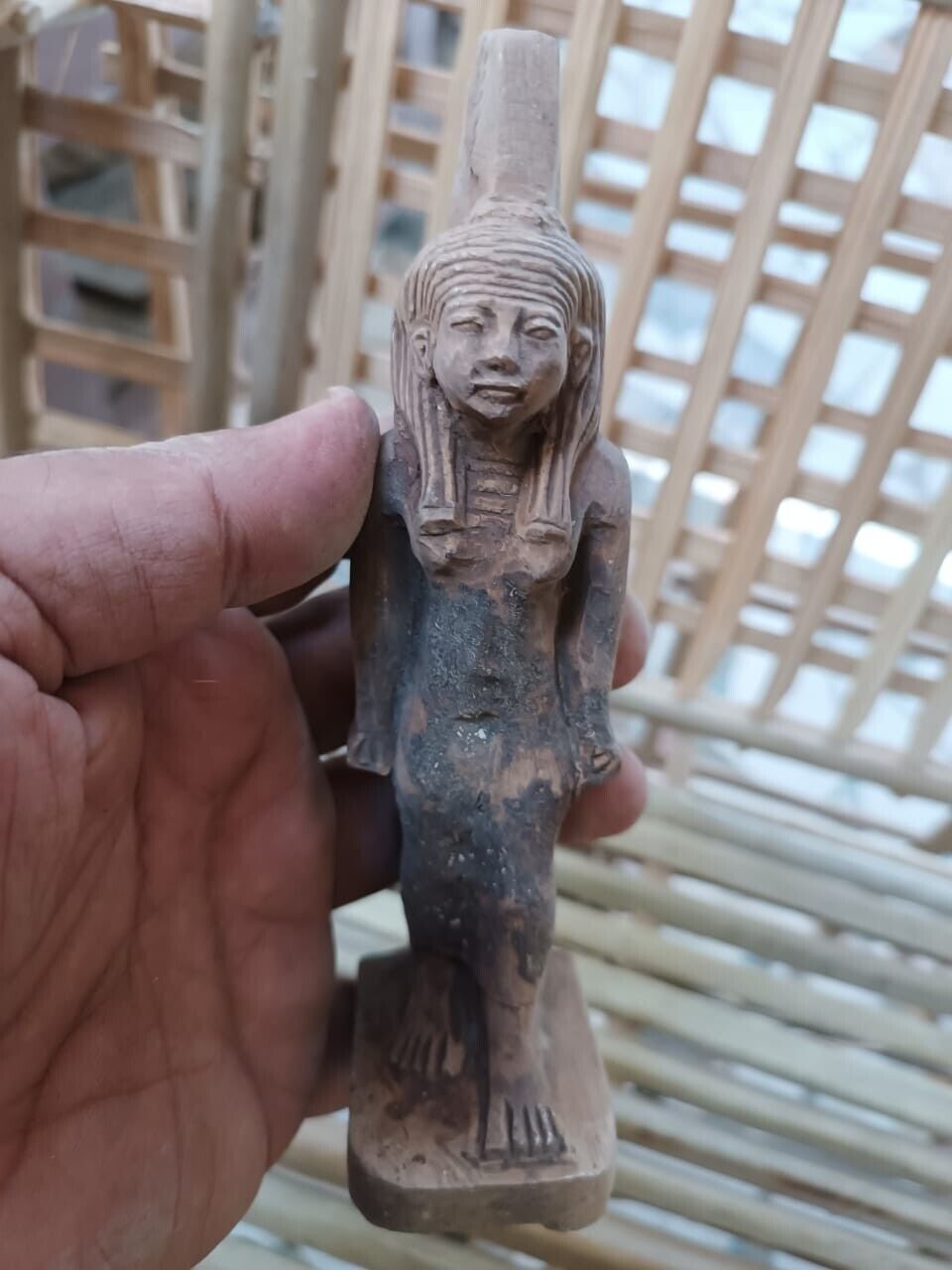 Rare Ancient Egyptian Antiquities Egyptian Statue Of Hathor goddess Of Sky BC