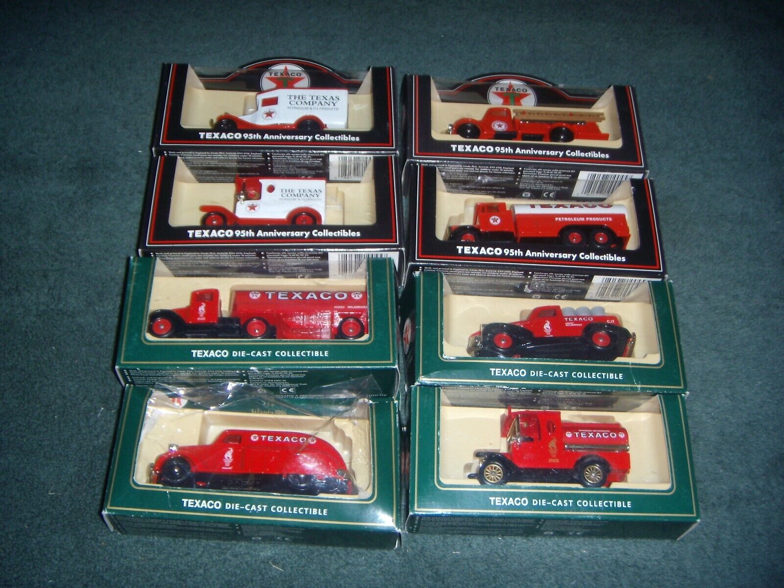 Lot Of 8 Lledo Die Cast Collectible Texaco 1996 Olympics And 95th Anniversary