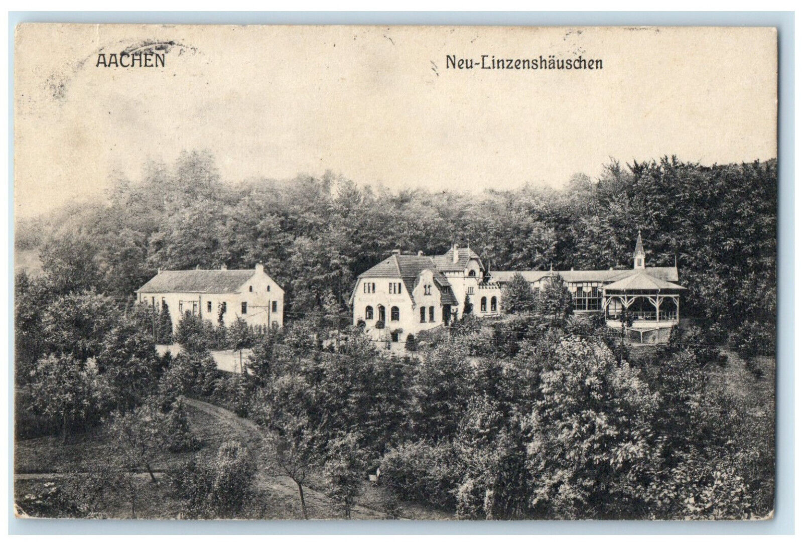 1908 View of Neu-linzenshauschen Aachen Germany Antique Posted Postcard