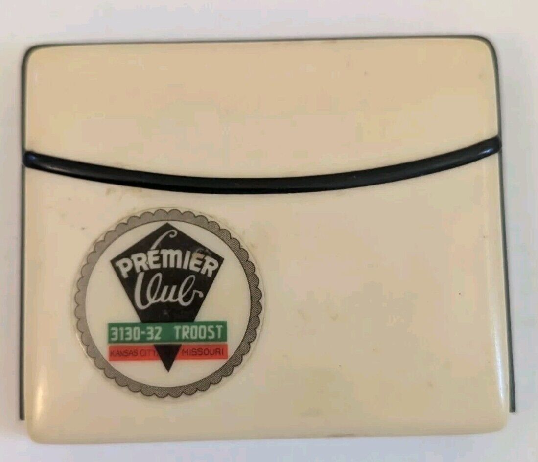 1940s Mid Century Deco Celluloid Cigarette Case - Premier Club Kansas City