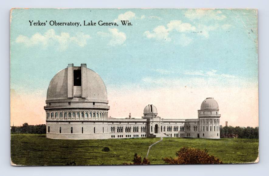 Yerkes Observatory LAKE GENEVA Wisconsin Antique Astronomy Postcard 1816