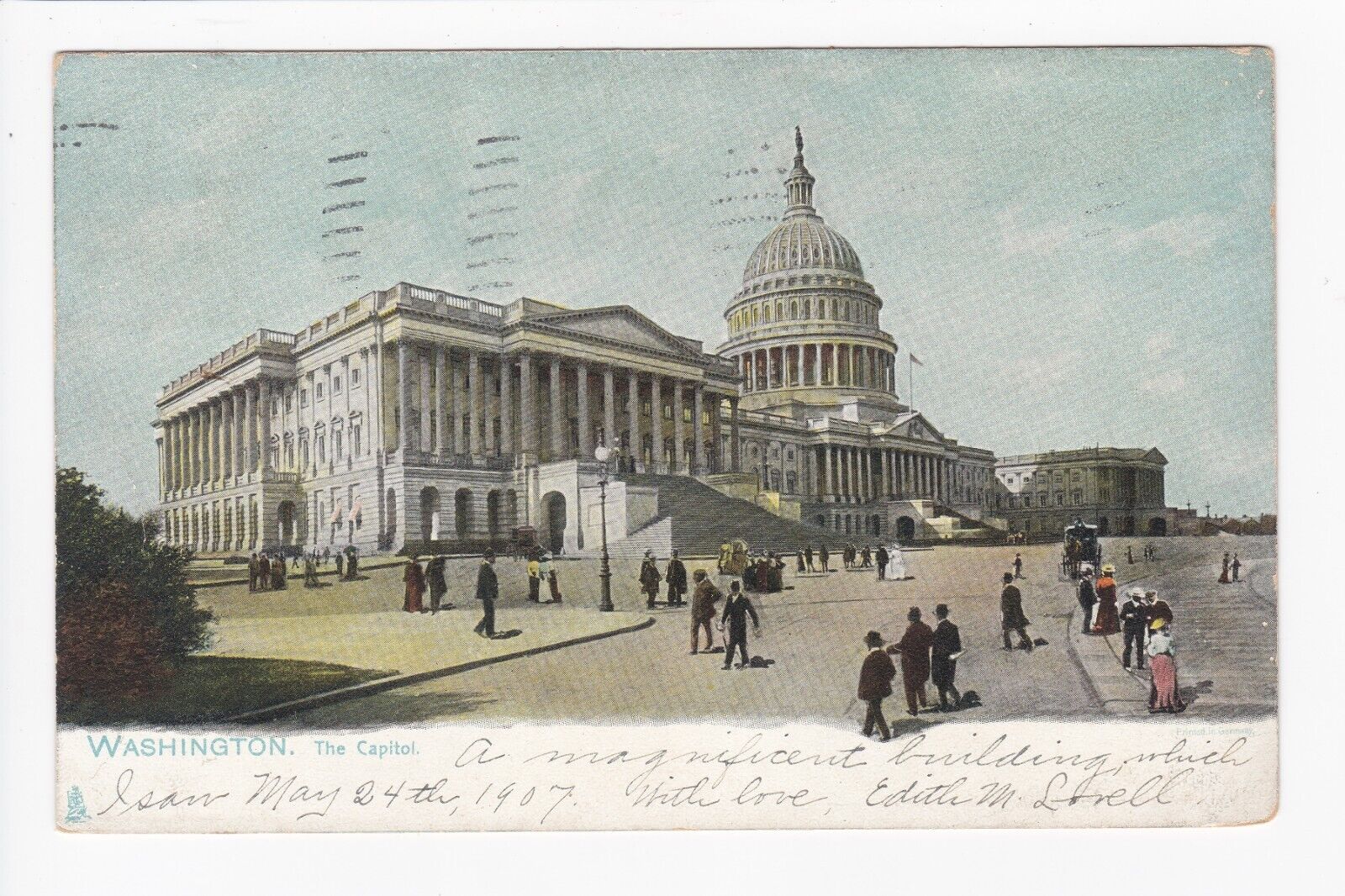 The Capitol In Washington D.C. c1907 Tucks Undivided Back Postcard