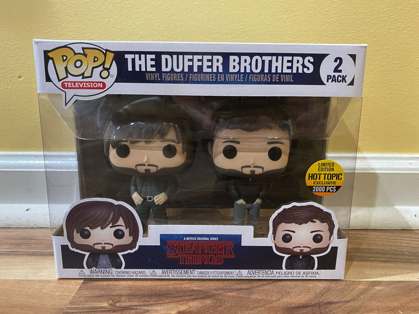 NOT MINT Funko POP Stranger Things Directors Duffer Brothers Hot Topic 2000