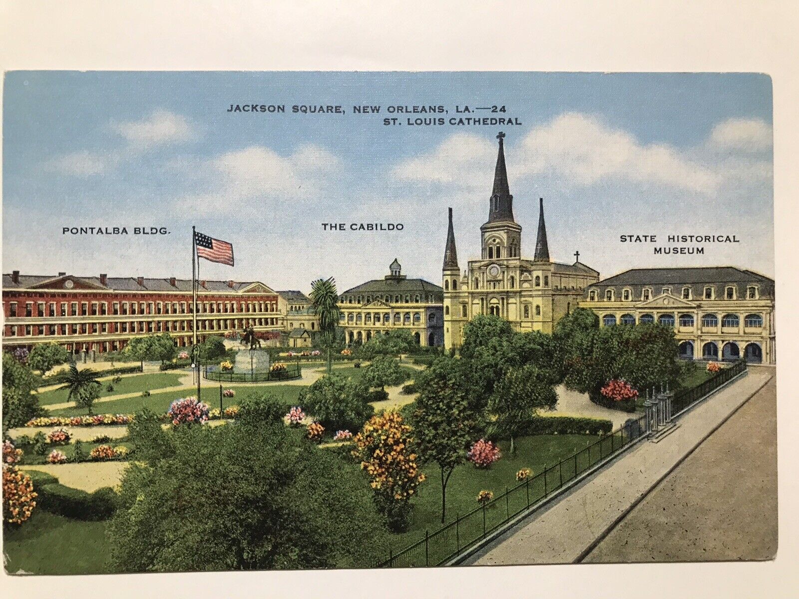 1940 Jackson Square New Orleans Louisiana Postcard
