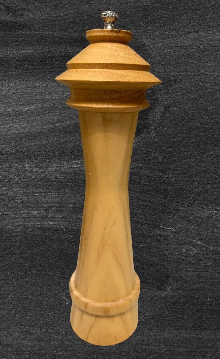 Hand Carved Signed Les Johnson Seattle Space Needle Pepper Mill/Grinder 12