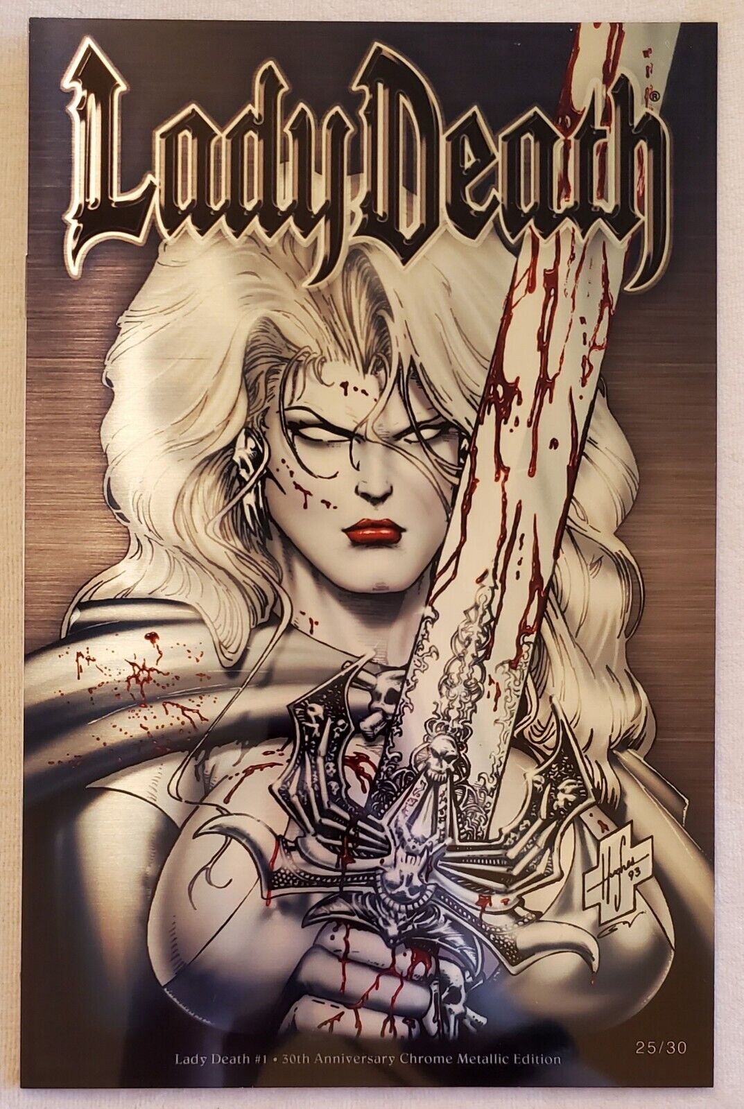 Lady Death: The Reckoning 30th Anniversary Chrome Metal Edition, Steven Hughes
