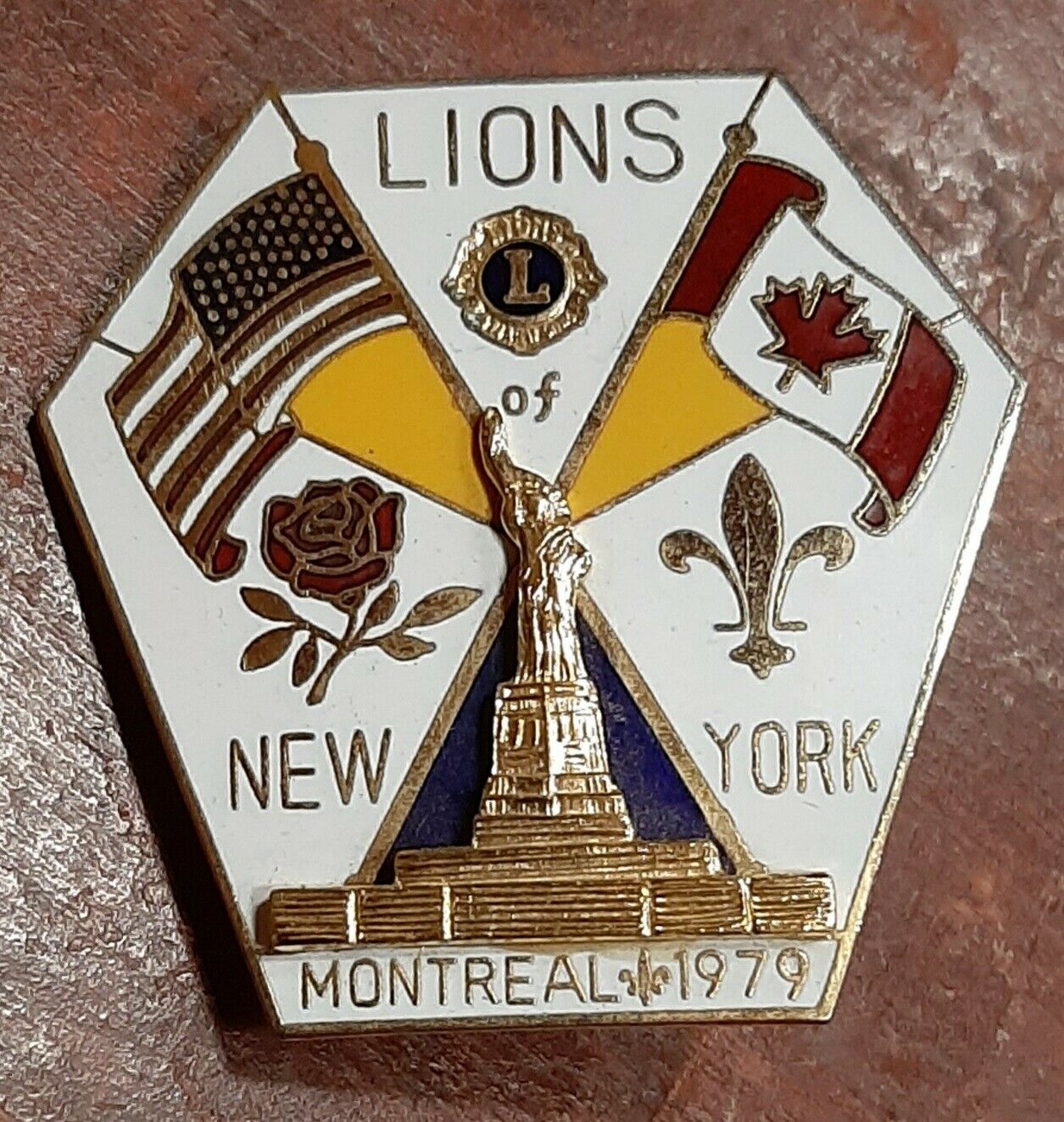 Vintage 1979 Lions Club New York \