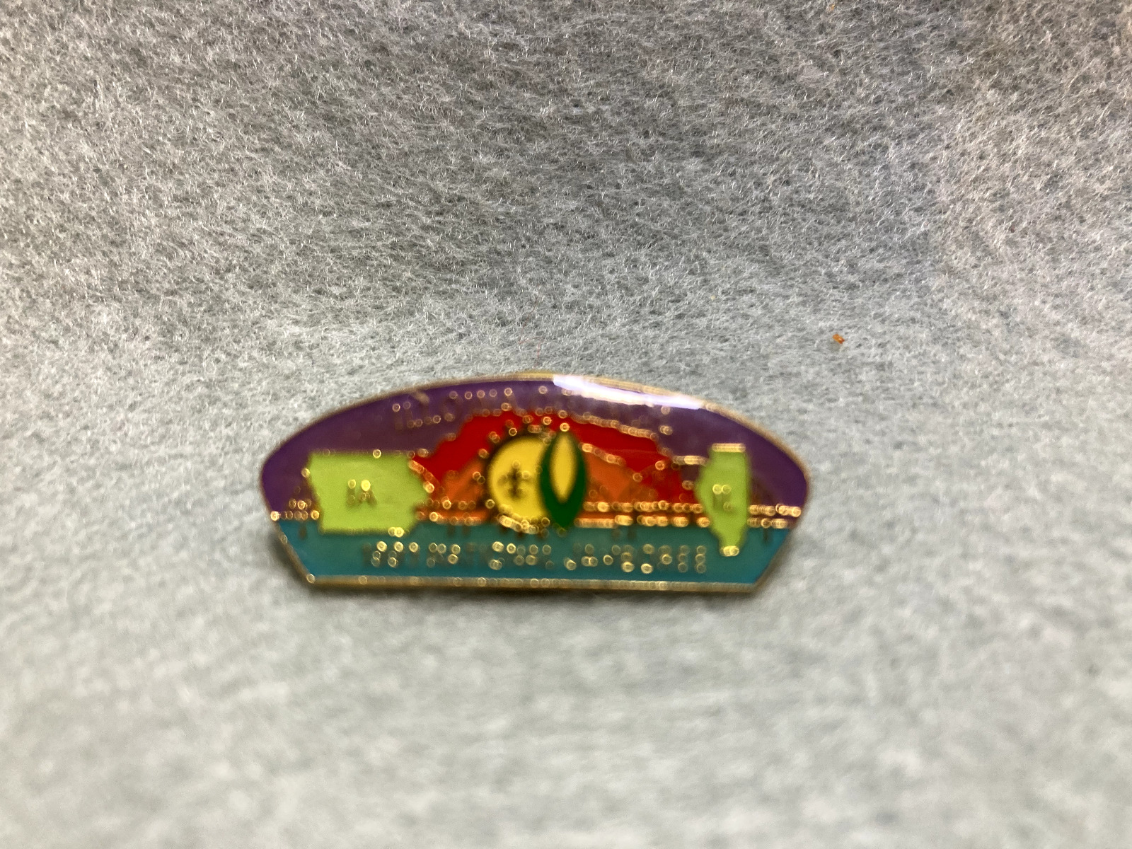 (mr13)    1993 National Jamboree - Illowa  Council, csp style  hat pin