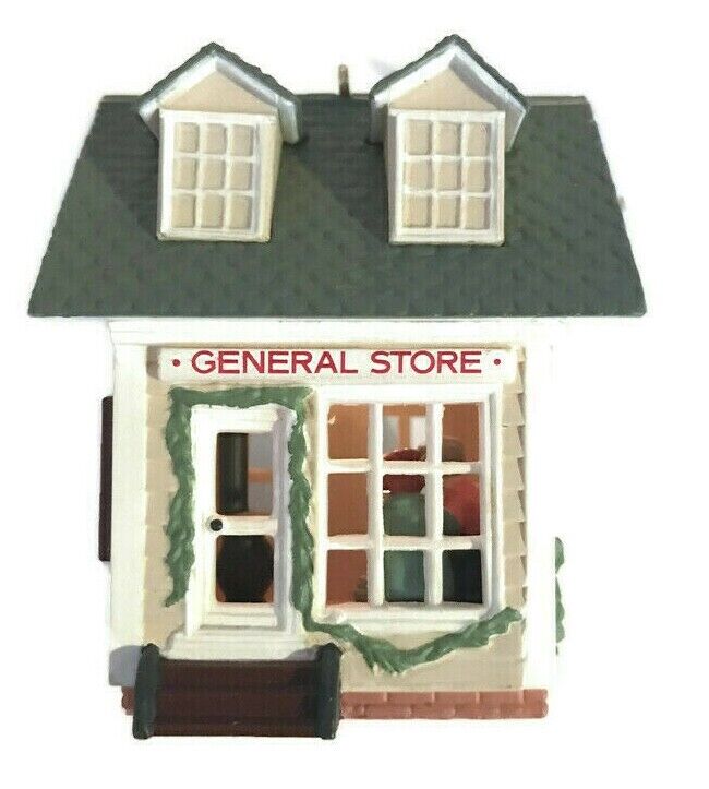 Hallmark Ornament 1986 General Store Lighted Holiday Magic Christmas Gift