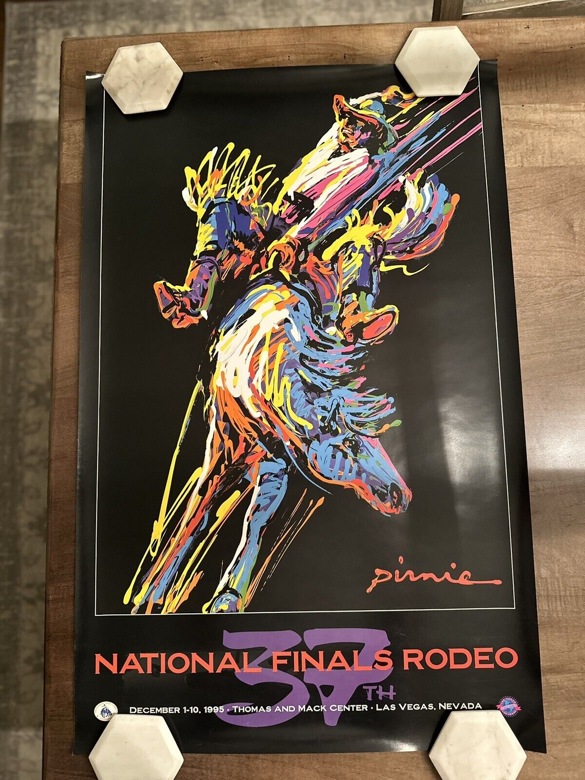 Vintage 1995 National Finals Rodeo Poster