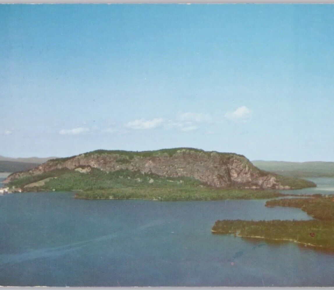 Kineo Mountain on Moosehead Lake Greenville Maine 1962 Vintage Postcard Unposted