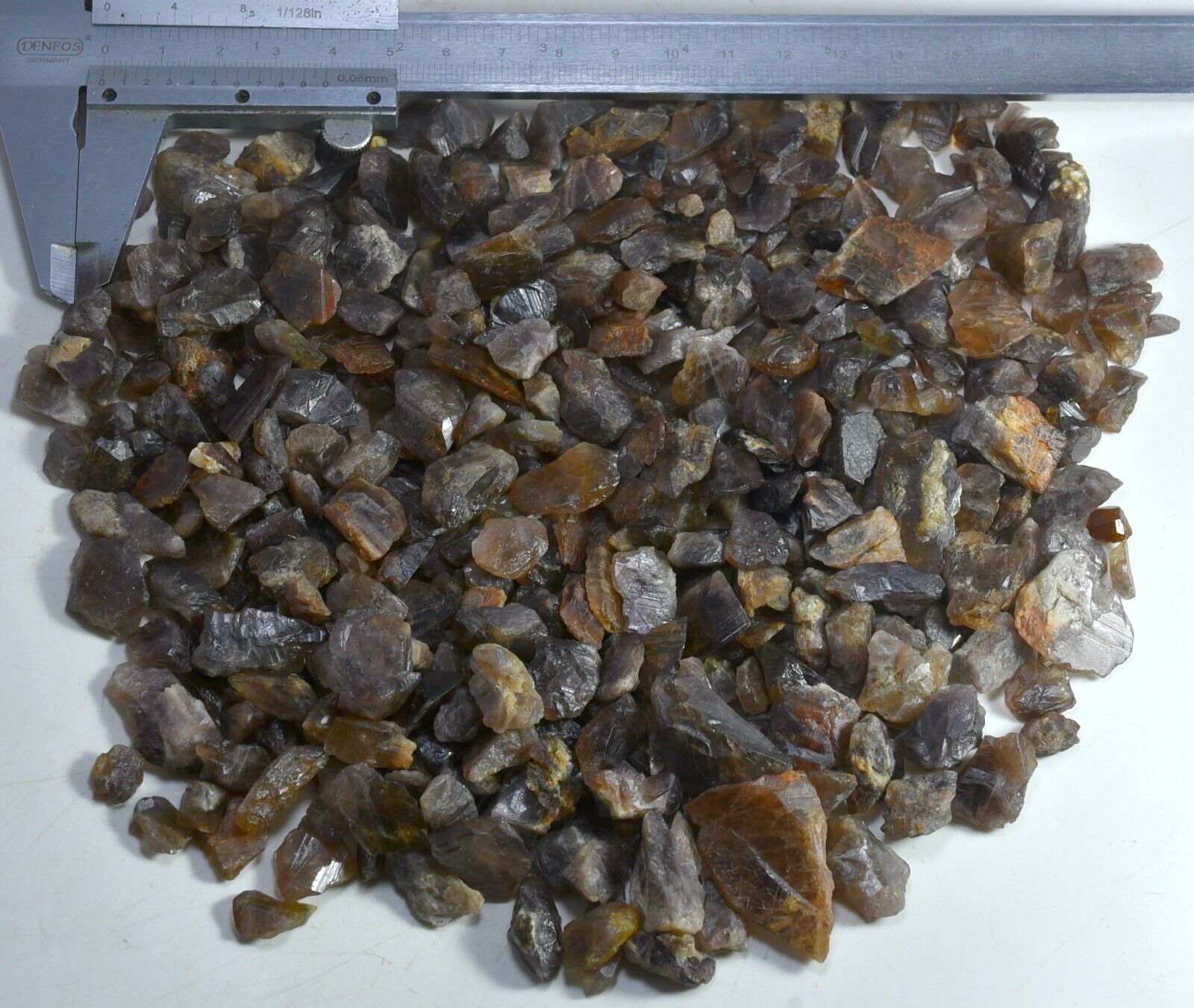450 GM Faceted Transparent Natural AXINITE Crystals Minerals Lot From Pakistan