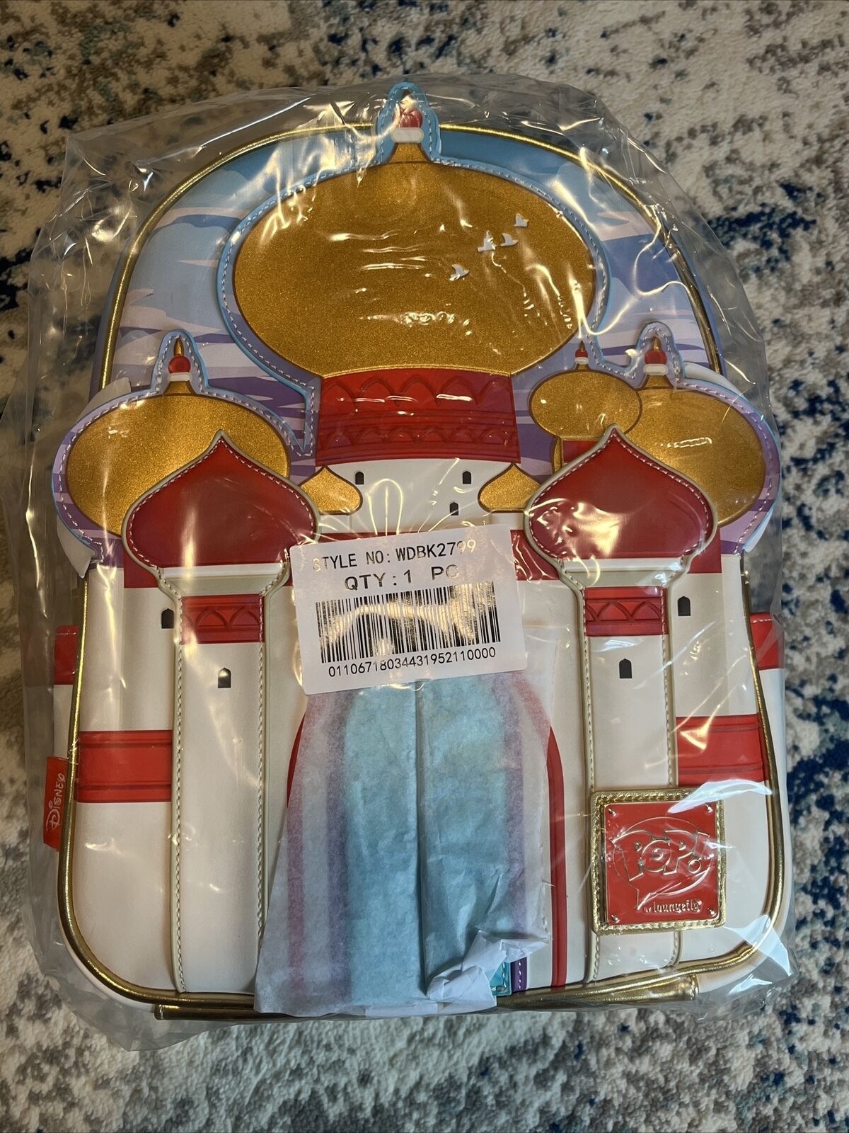 😮 Disney ALADDIN 30TH ANNIVERSARY PALACE Loungefly Bag Backpack NEW Funko