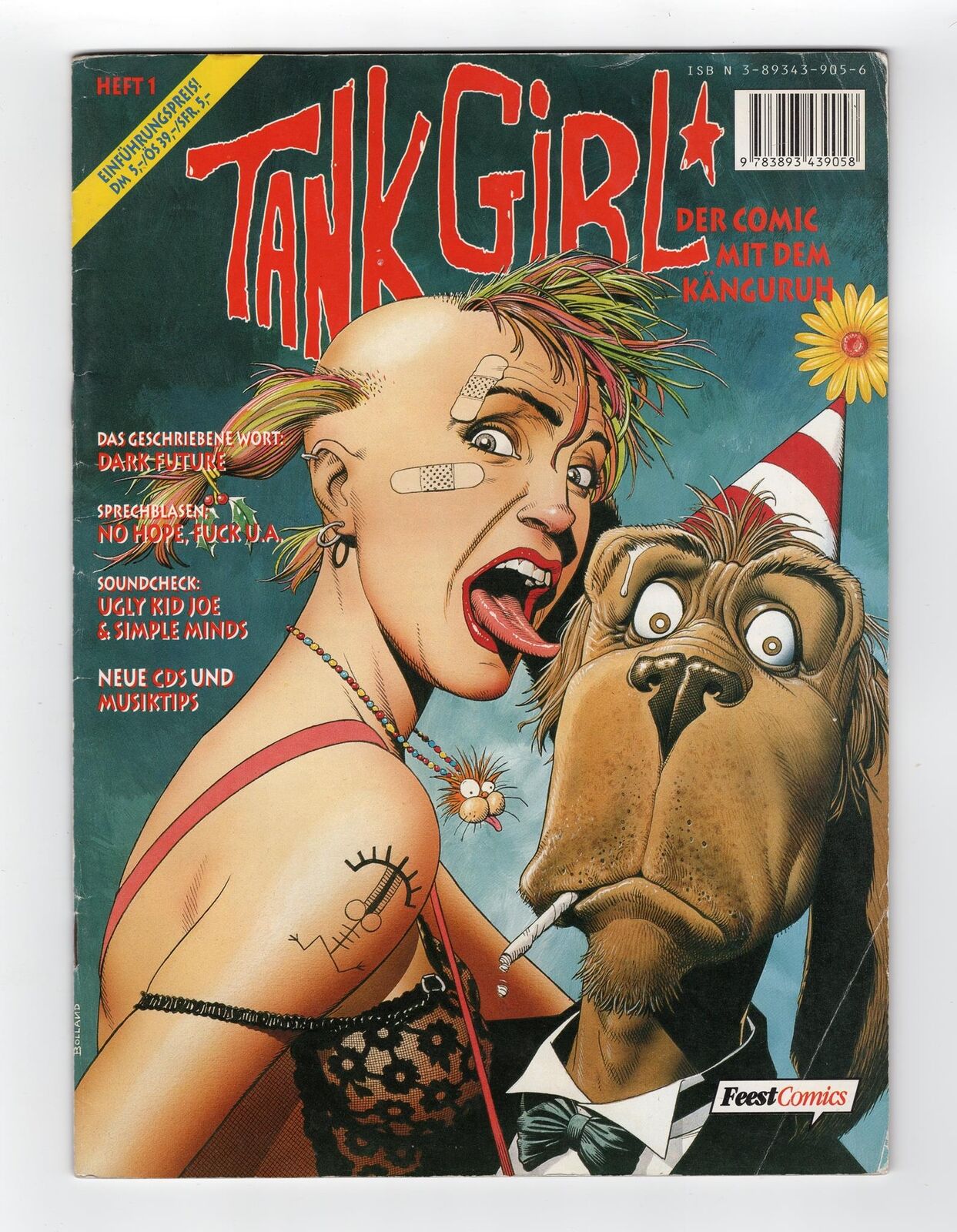 1988 DEADLINE #1 TANK GIRL #1 1ST APP OF TANK GIRL KEY GRAIL RARE UK GERMAN