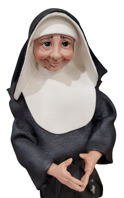 Happy Habits Nun Sister Mary Daydreams Figurine Deb Wood Studio Collection