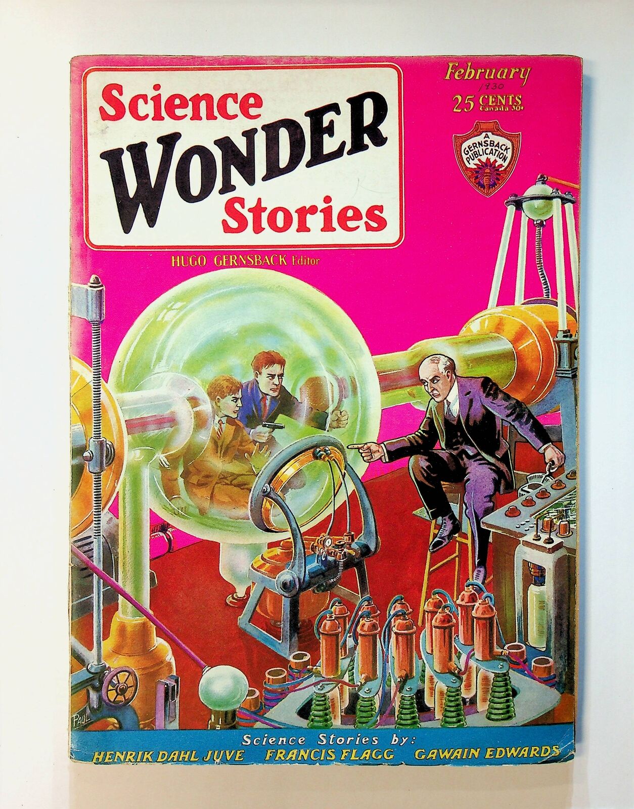 Science Wonder Stories Pulp Feb 1930 Vol. 1 #9 FR