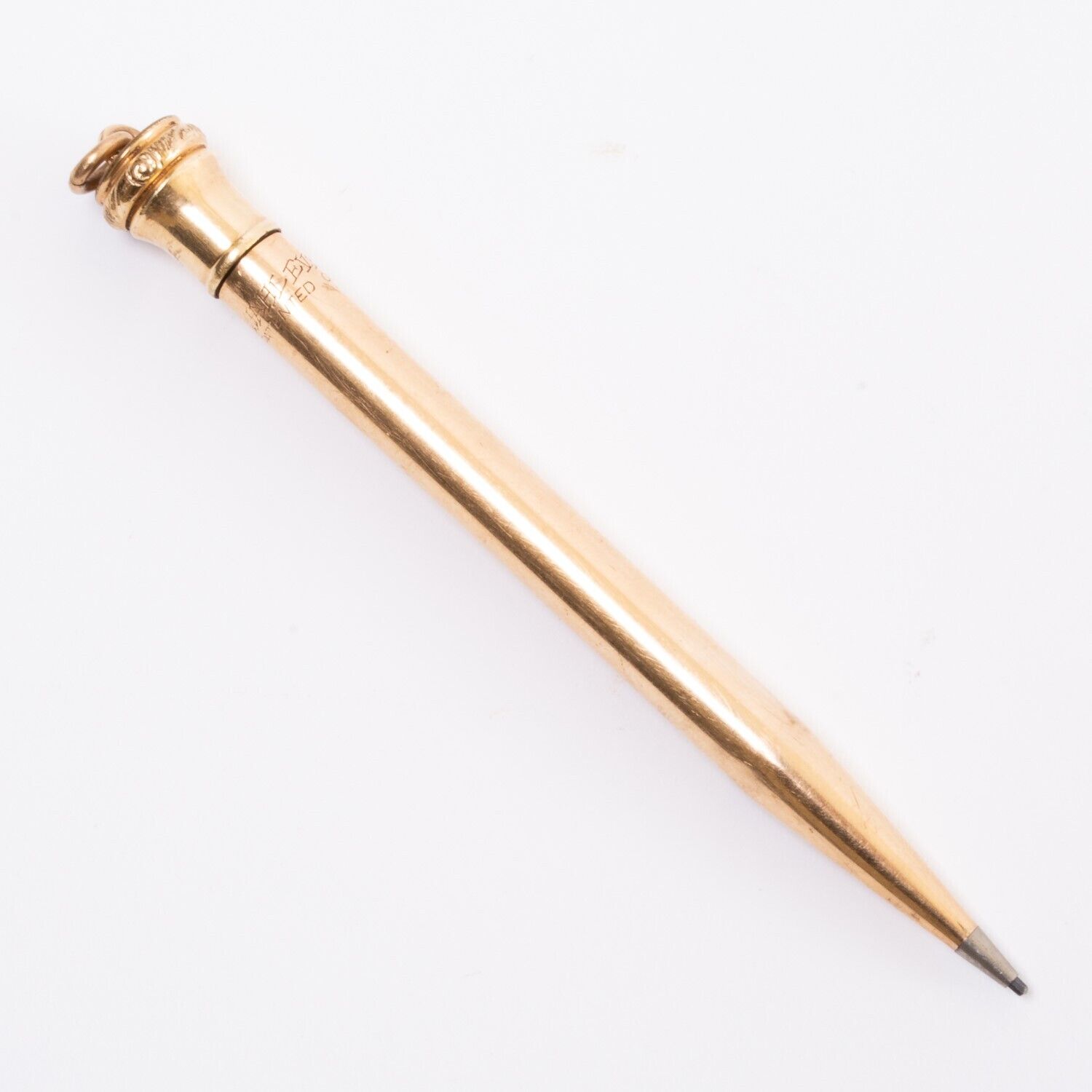 Vintage Wahl Eversharp Yellow Gold Filled Ring-Top Travel Pencil 4\