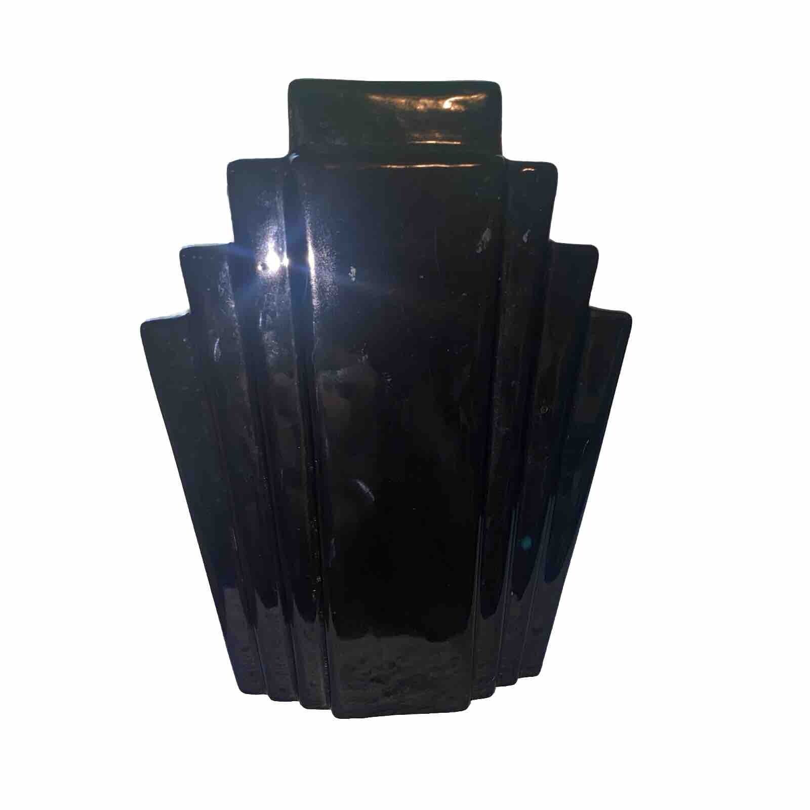 fabrique en france skyscraper  black vase Glossy 7 Openings Sm Paint Chip Repair