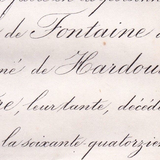 Denise De Fontaine De Biré Hardouin De La Girouardiere 1867