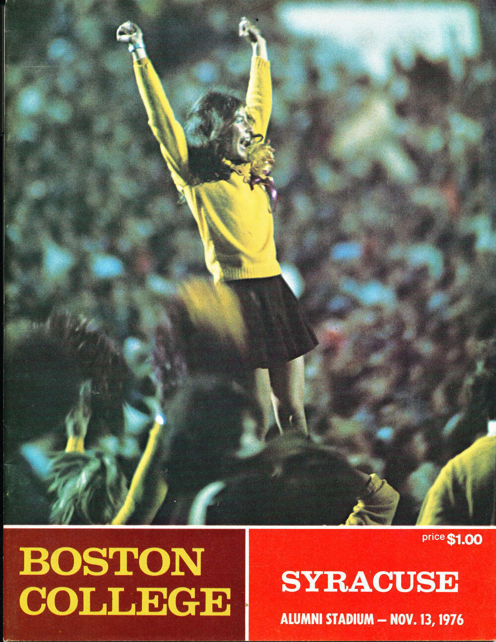 11/13 1976 Boston college vs Syracuse football program em bx46