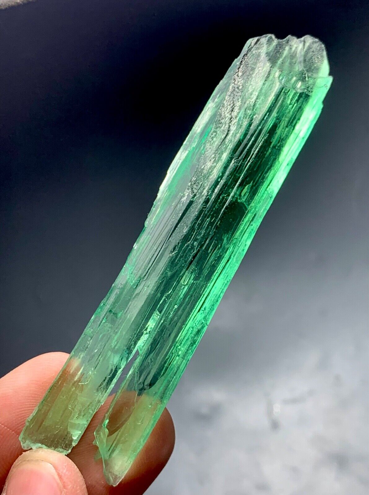 114 Carat Heated Kunzite crystal  from Afghanistan