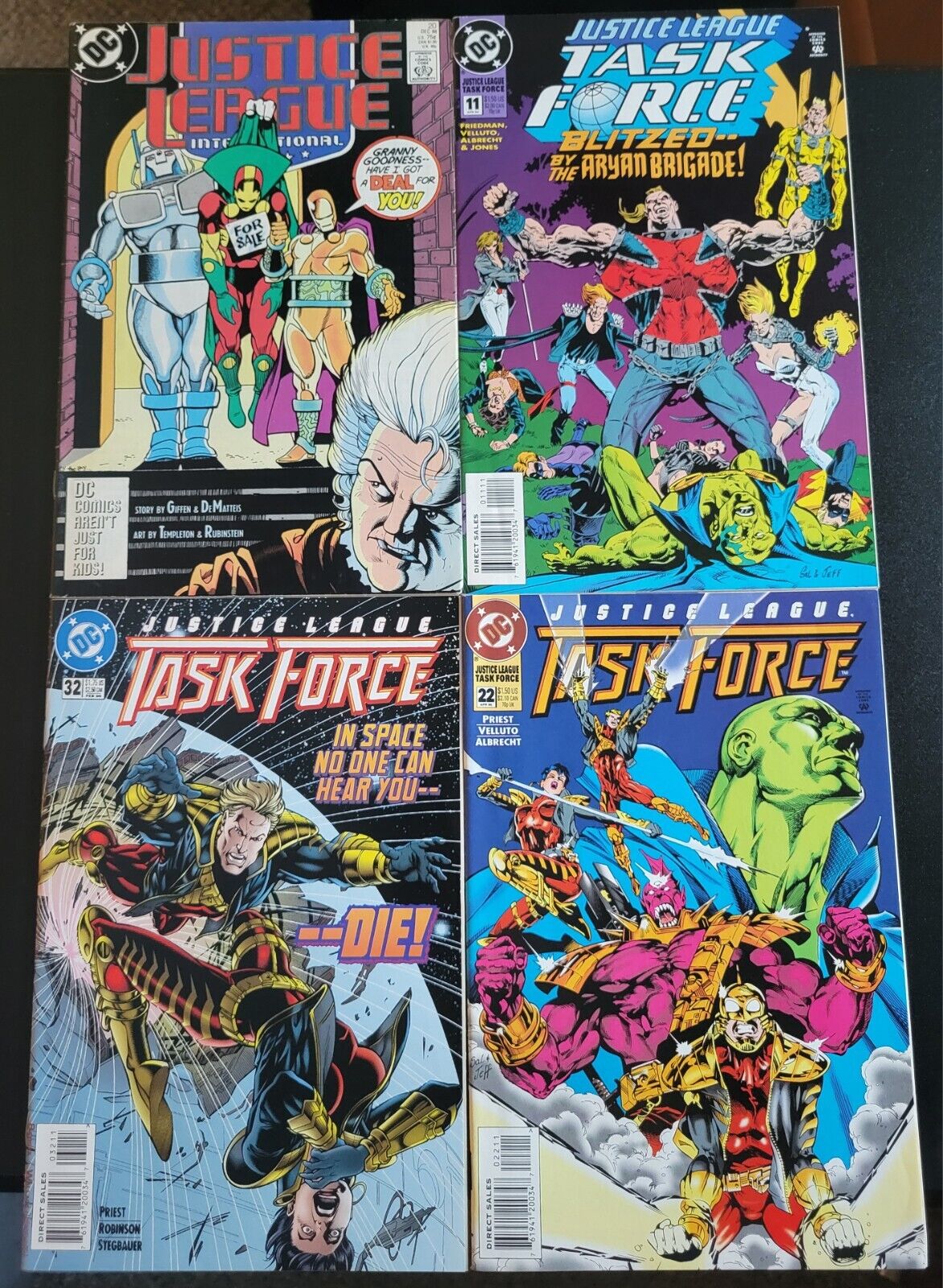 Justice League Task Force  #11,22,32 & Justice League International #20