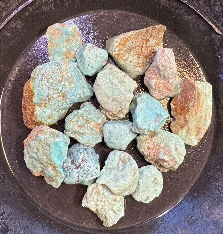 232g  Robins Egg Blue Turquoise Nuggets 1/2 Pounder Tq Mt