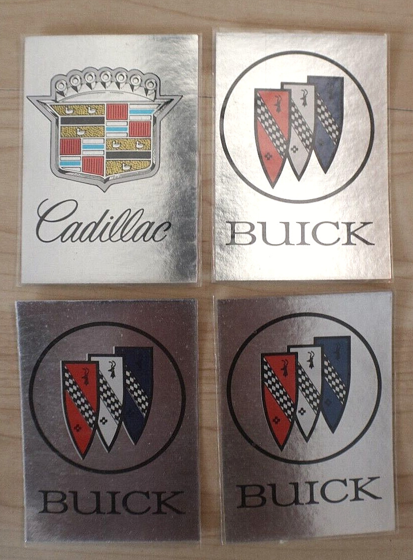 vintage cadillac buick stickers autos of 1977 QTY .4