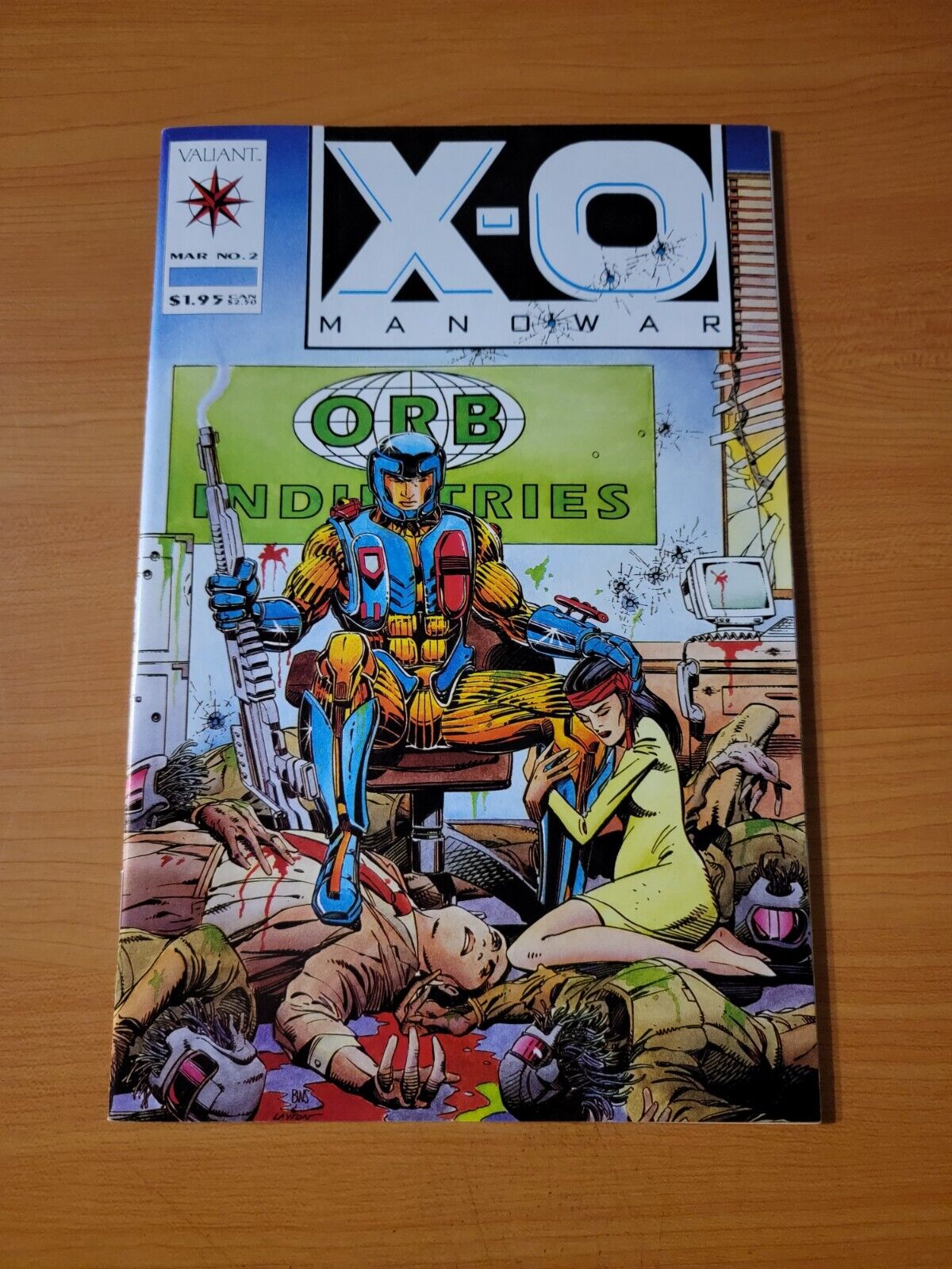 X-O Manowar #2 ~ NEAR MINT NM ~ 1992 Valiant Comics