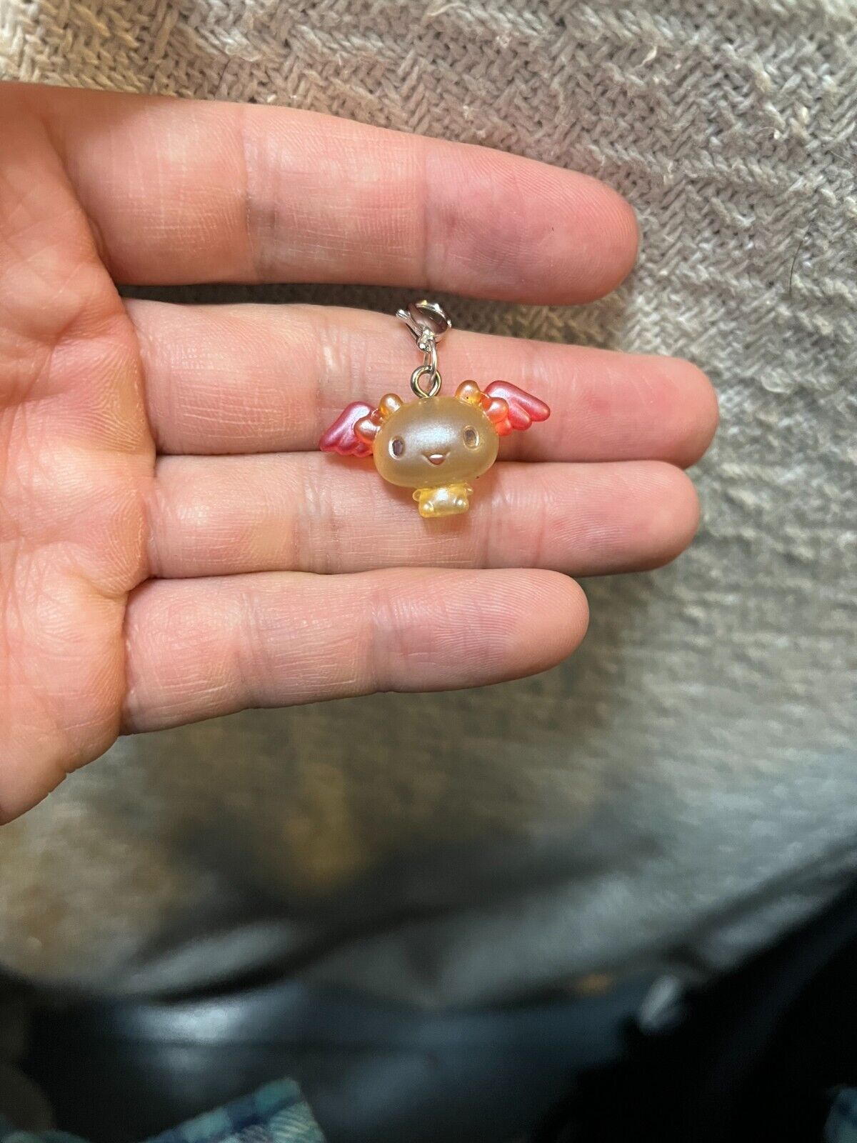 Sanrio Characters Cinnamoroll Azuki Transparent Mini Figure Charm Keychain