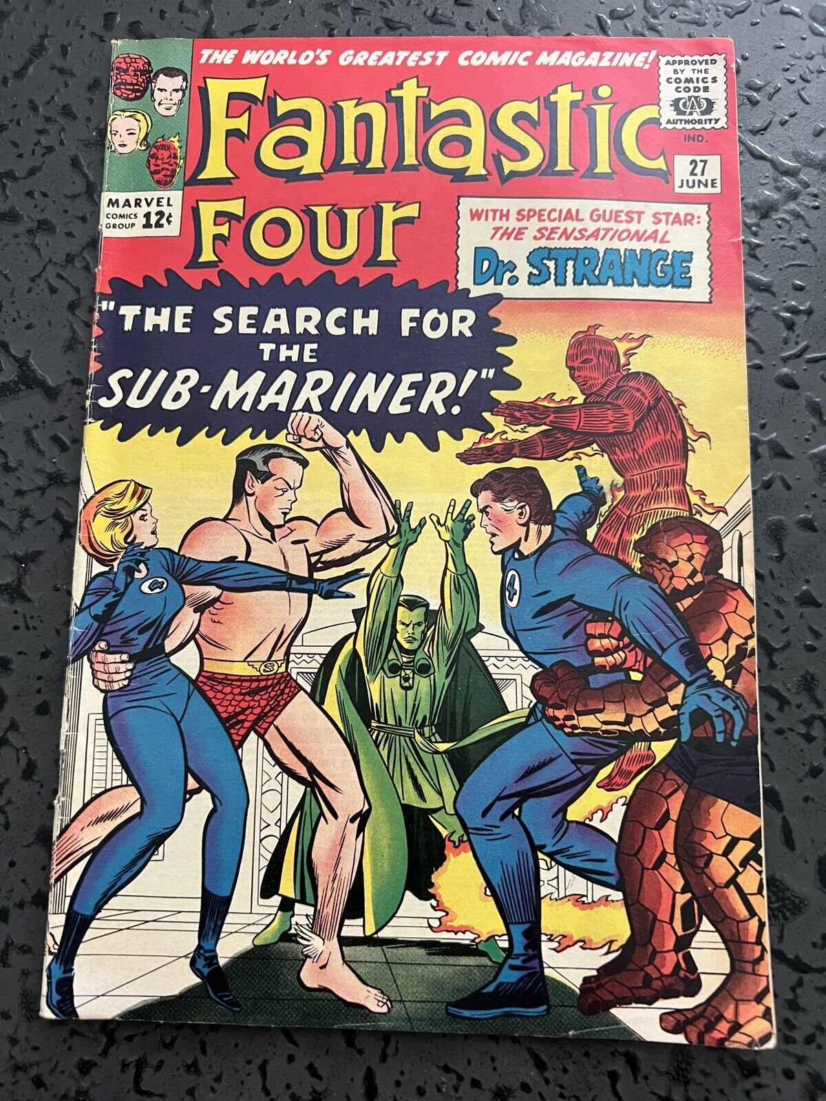 FANTASTIC FOUR #27 DR. STRANGE Sub-Mariner Marvel 1964 comic book
