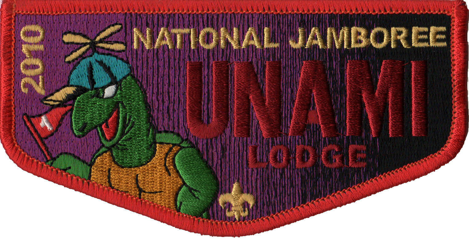 Unami Lodge 1 Cradle of Liberty Council PA Flap Red Bdr (AR1288)