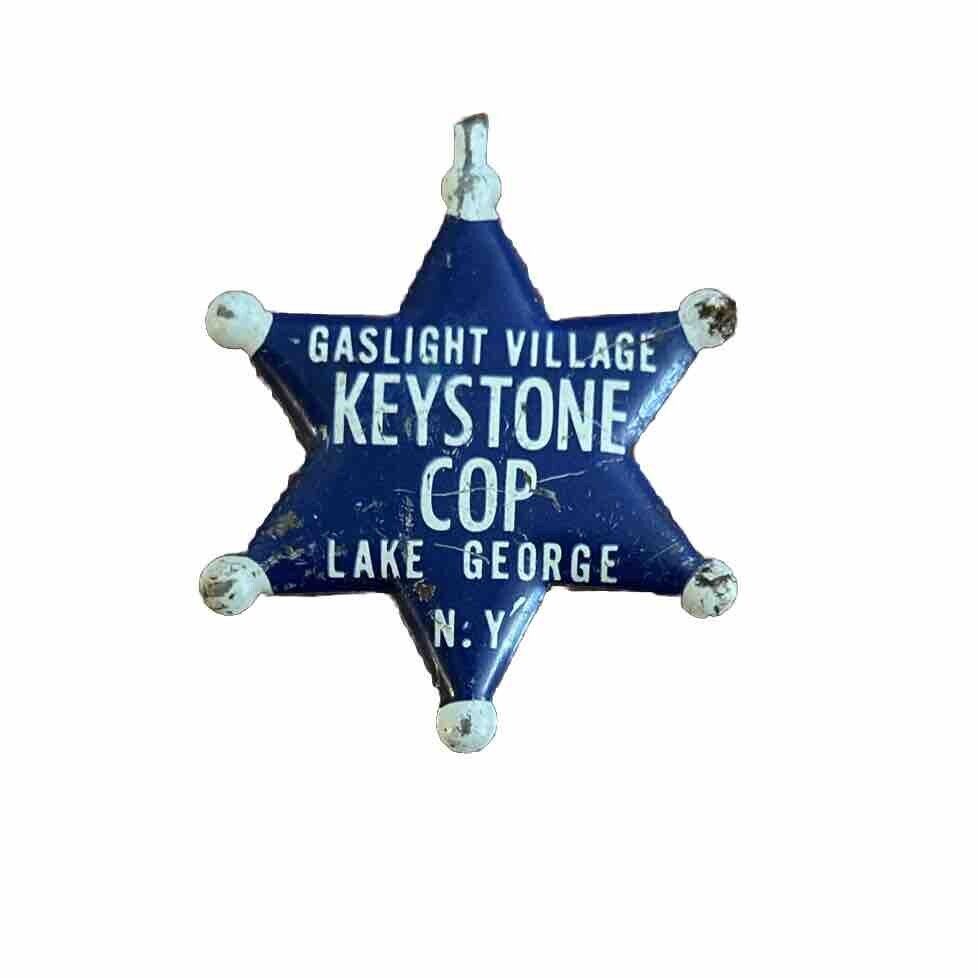 1950\'s Lake George NY Gaslight Village Keystone Cop Tin Toy Badge