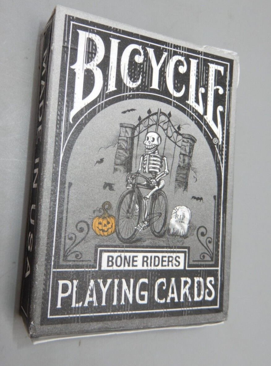 504 BICYCLE BONE RIDERS skeleton Playing Card deck OPEN