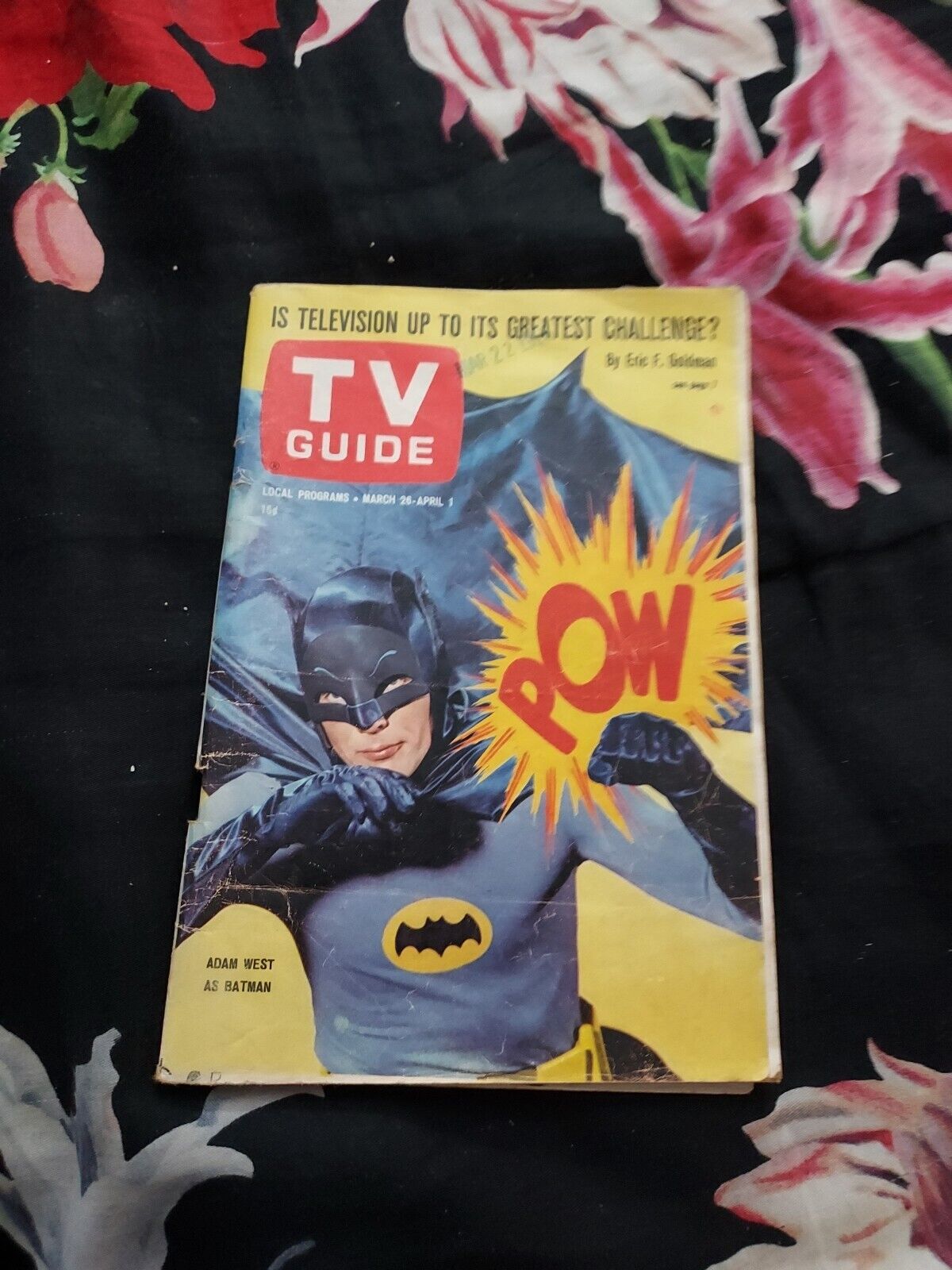 Batman 1966 Original Tv Guide No Lable Very Good Condition