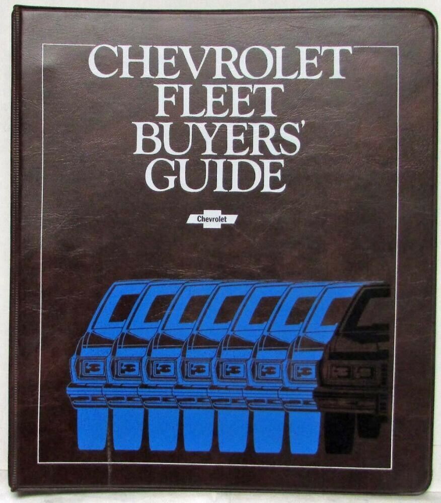 1978 Chevrolet Fleet Buyers Guide Camaro Nova Impala Caprice Monza Chevette